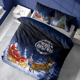 Pościel Świąteczna 160x200 cm. 100 % Bawełna 4267