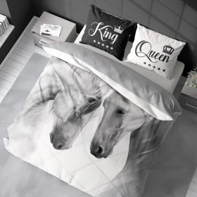 Pościel Zwierzęta Konie 220x200 cm. Bawełna 100%  DTX-3731