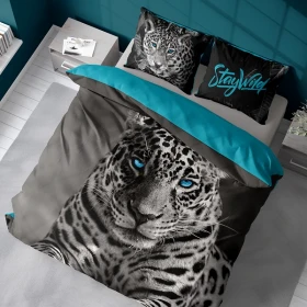 Pościel Zwierzęta Lampart 220x200 cm. Bawełna 100%  DTX-3737