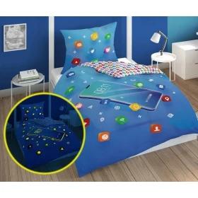Pościel Dziecięca Świecąca W Ciemności 160x200 cm. DETEX-3683