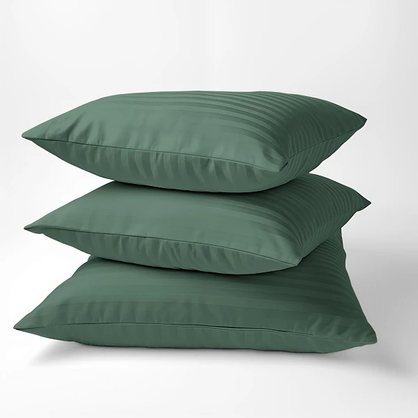 Luksusowa Poszewka Z Adamszku 40x40 cm. Oliwkowy Luksusowa Poszewka Z Adamszku 40x40 cm. Oliwkowy