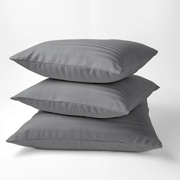 Luksusowa Poszewka Z Adamszku 40x40 cm. Ciemny Szary Luksusowa Poszewka Z Adamszku 40x40 cm. Ciemny Szary