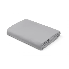 Luksusowe Prześcieradło Satynowe Z Gumką 220x200 cm. + 25 cm. Jasny Szary