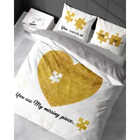 Pościel W Serduszka Serca Holenderska 160x200 cm. 100 % Bawełna Serce 4108