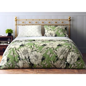 Komplet Pościeli Kwiaty 220x200 BAWEŁNA 100 % FR-002