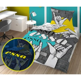 Pościel Dziecięca Świecąca W Ciemności 140x200 cm. Młodzieżowa Dla Nastolatka ESSA 4759
