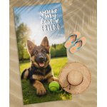 Ręcznik Plażowy 70x140 cm. 100 % Bawełna WZ90 PIES