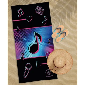 Ręcznik Plażowy 70x140 cm. 100 % Bawełna WZ46 MUSIC