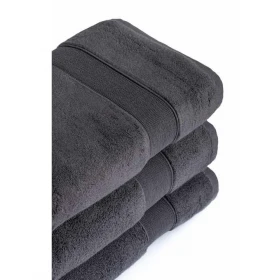 Komplet 3- Ręczników Bawełnianych 50x90 cm. 600gsm Dark Grey RCC-05