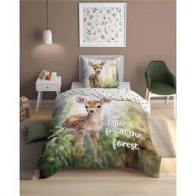 Pościel Dziecięca 160x200 cm. Bawełna 100 % Sarenka Jelonek 5156-A