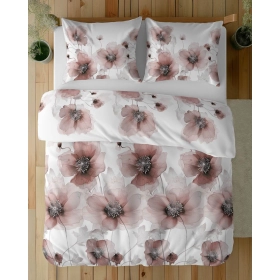 Pościel Bawełna Satynowa 160x200 cm. Kwiaty 4817-C
