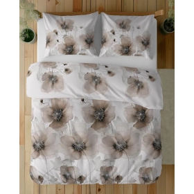 Pościel Bawełna Satynowa 160x200 cm. Kwiaty 4817-D