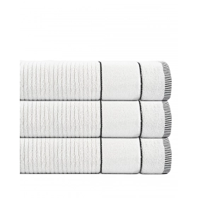 Komplet 3- Ręczników Bawełnianych 50x90 cm. 470 gsm Biały Teo-12
