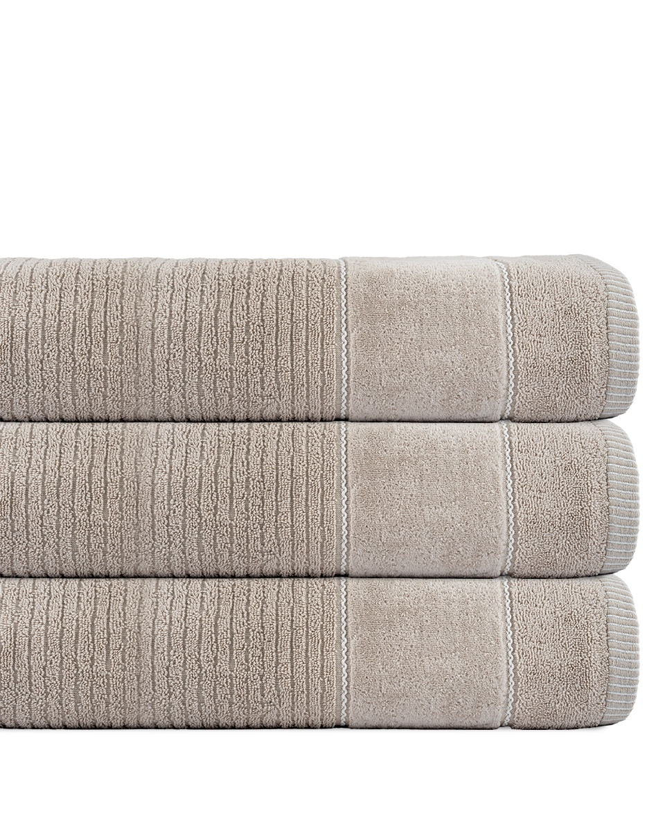 Komplet 3- Ręczników Bawełnianych 50x90 cm. 470 gsm Jasny Beż Teo-01 Komplet 3- Ręczników Bawełnianych 50x90 cm. 470 gsm Jasny Beż Teo-01