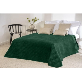 Narzuta Jednokolorowa 220x240 VELVET Butelkowa Zieleń 008