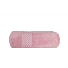  Komplet 3-Ręczników Bawełnianych FROTTE 70x140 cm. Soft Touch 24/2  Bawełna Dwupętelkowa 650 gsm Pudrowy Róż 