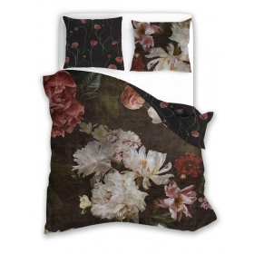 Luksusowa Pościel Z Bawełny Satynowej Druk Cyfrowy 140x200 cm. Kwiaty 006