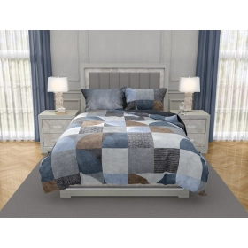 Luksusowa Pościel Z Bawełny Satynowej Druk Cyfrowy 160x200 cm. Geometria 009