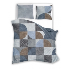 Luksusowa Pościel Z Bawełny Satynowej Druk Cyfrowy 140x200 cm. Geometria 009