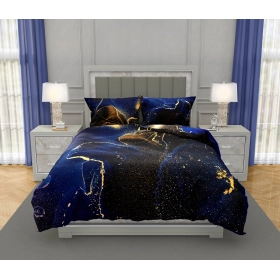 Luksusowa Pościel Z Bawełny Satynowej Druk Cyfrowy 160x200 cm. Minerały 015