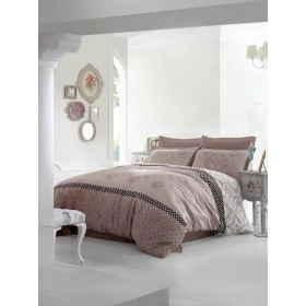 Luksusowa Pościel Z Bawełny Satynowej 160x200 cm. Pasy