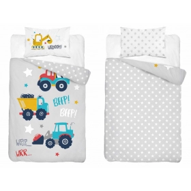 Pościel Dziecięca Bawełniana Do Łóżeczka 90 x120 cm. 5134-B