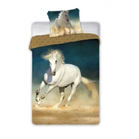 Pościel Dziecięca 140X200+70X90 Bawełna 100 % Konie FAR-001