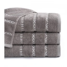 Komplet 5- Ręczników Bawełnianych 30x50 cm. 550gsm Popielaty GNO-06