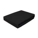 Grube 130g/m2 Prześcieradło JERSEY z gumką 220x200 cm. Czarne